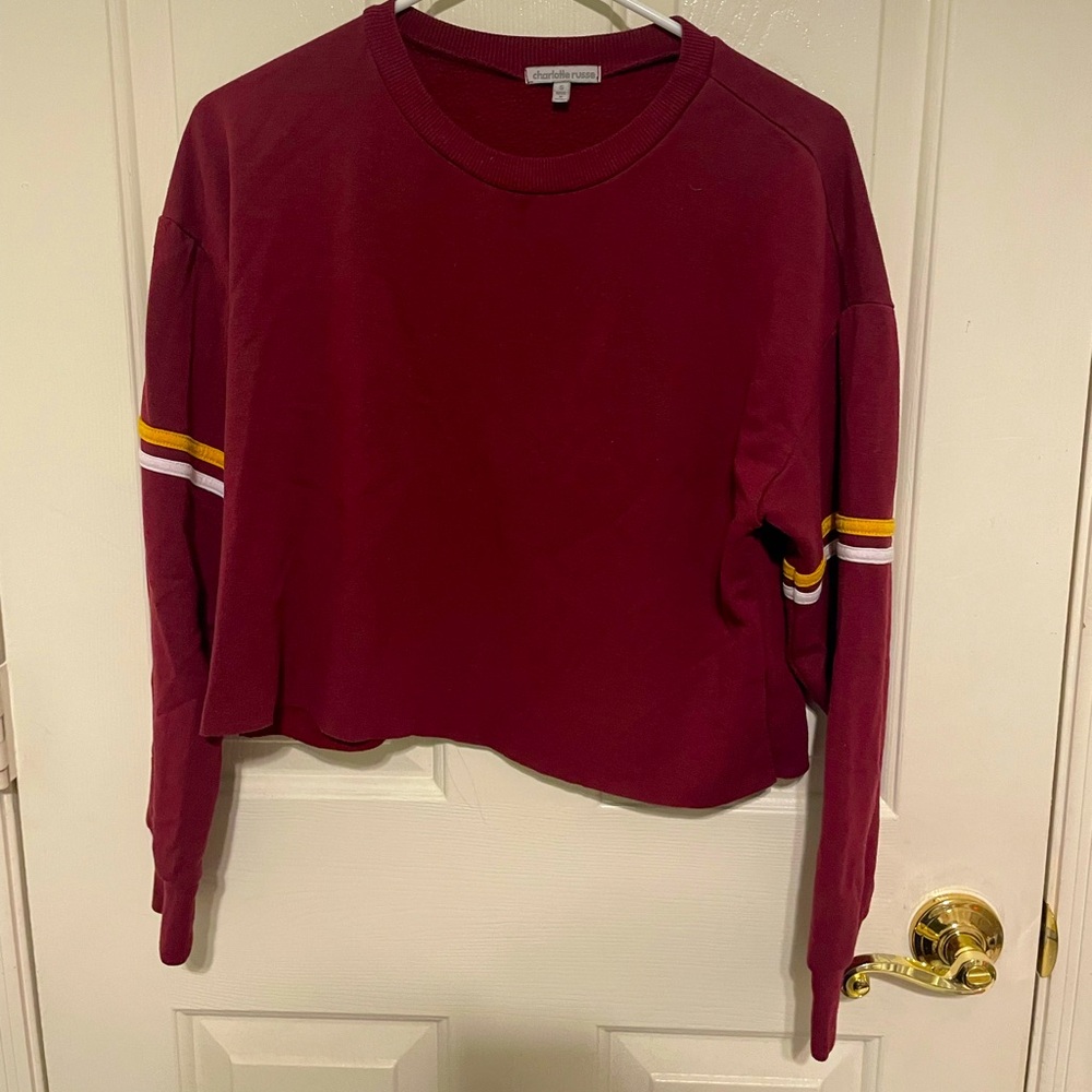 Charlotte Russe S long sleeve crop top